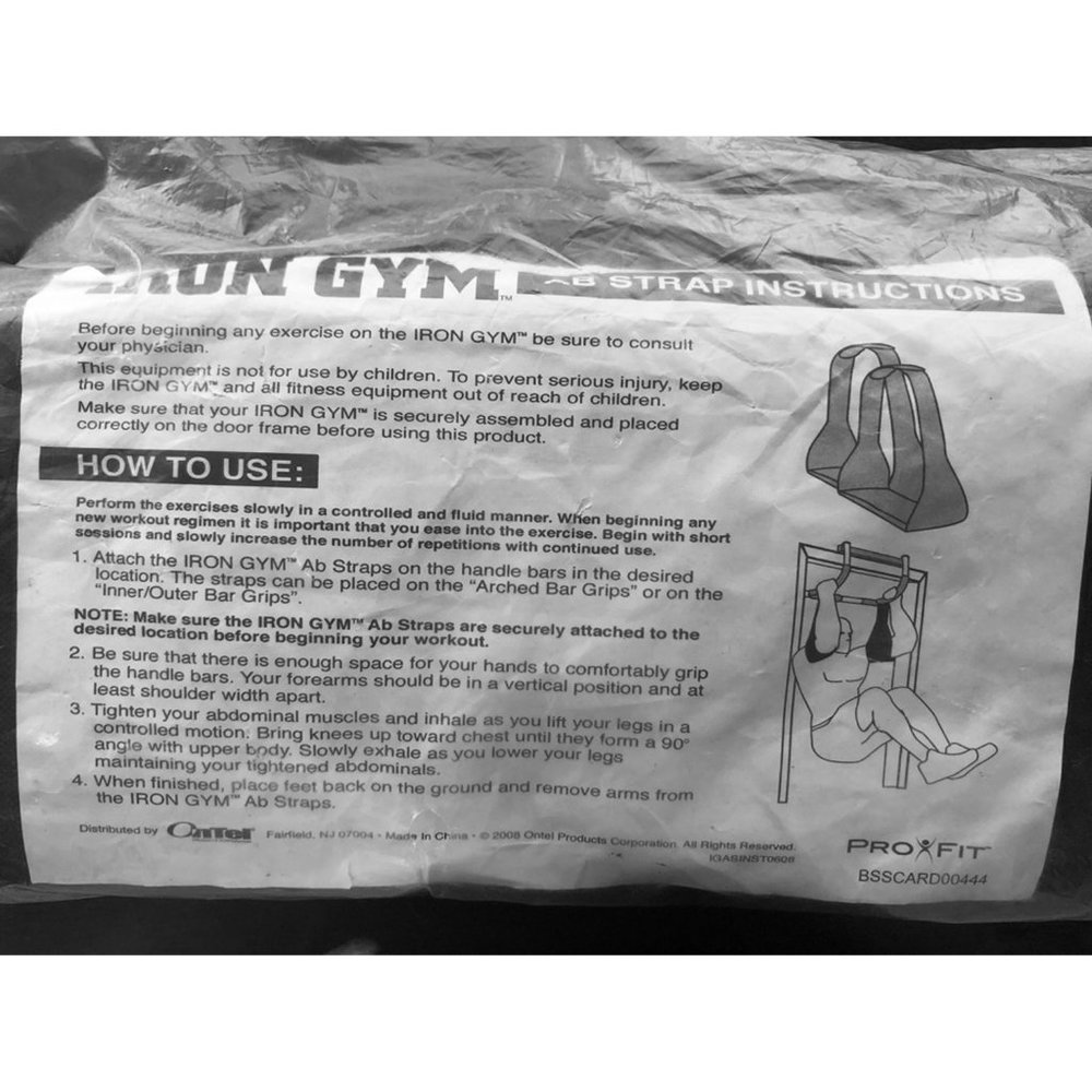 New Pro Fit Iron Gym Ab Straps (2) Get Ripped!